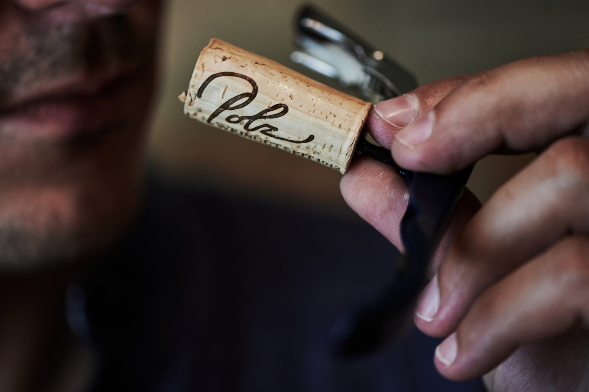 Weingut Polz Hände Korkenzieher