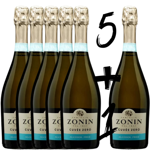 5+1 gratis ZONIN Cuvée Zero Alkoholfrei Spumante